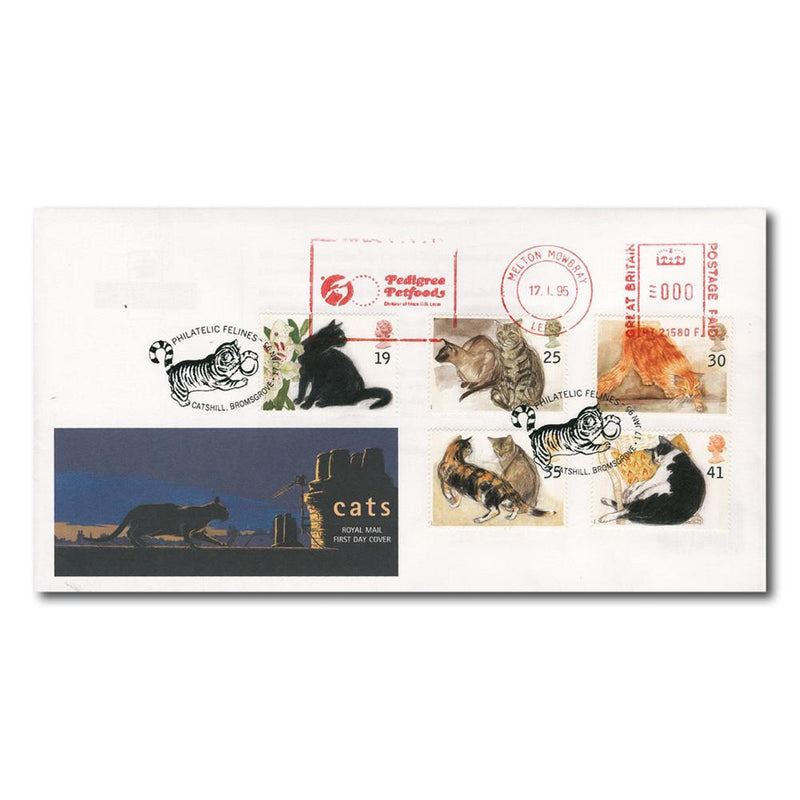 1995 Cats - Catshill Handstamp TX9501