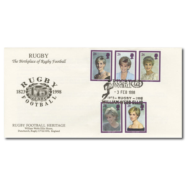 1998 Diana - William Webb Ellis Handstamp TX9802F