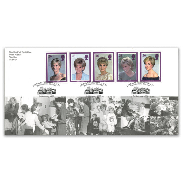 1998 Diana,Bletchley Park Official - Princess of Wales h/s