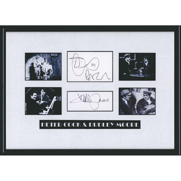 Peter Cook & Dudley Moore signatures (Framed)