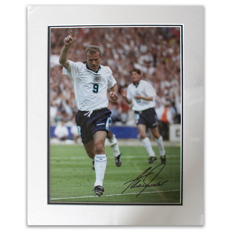 Alan Shearer Mounted Autograph