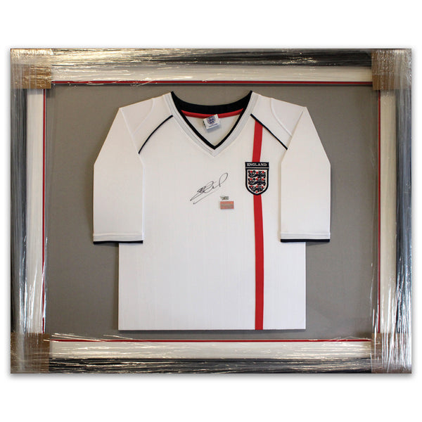 Steven Gerrard Signed Shirt Framed