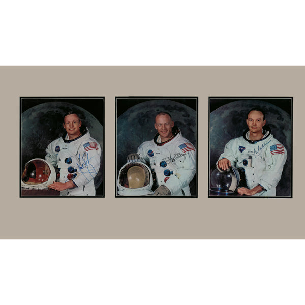 Neil Armstrong/Michael Collins/ Edwin 'Buzz' Aldrin -  Signed Photographs - Framed