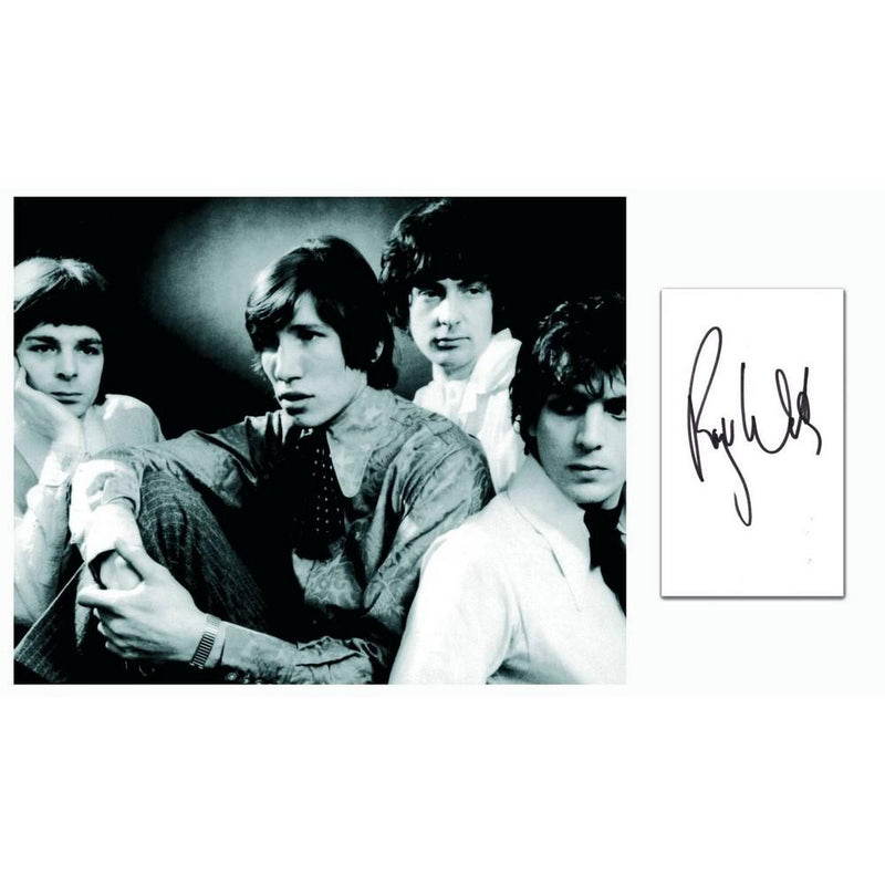 Roger Waters - Autograph - Signature with Black and White Photograph