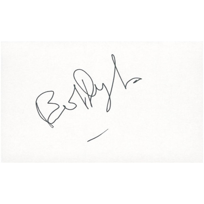 Bob Rapper Signiture Bob Dylan Photograph Mounted with His Signature