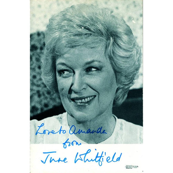 June Whitfield Autograph - Signed Black and White Photograph