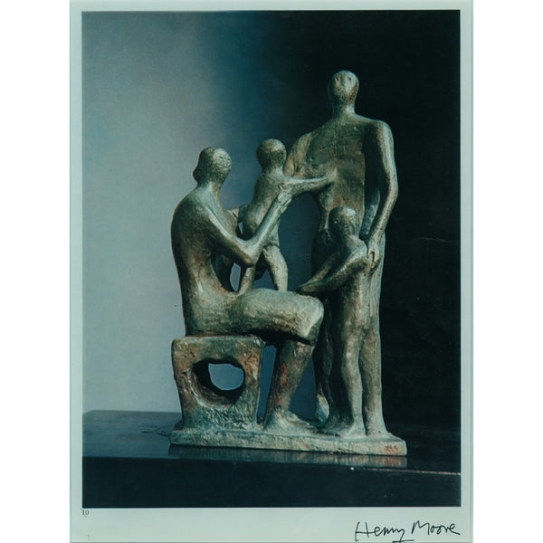 Henry Moore Signed Photograph