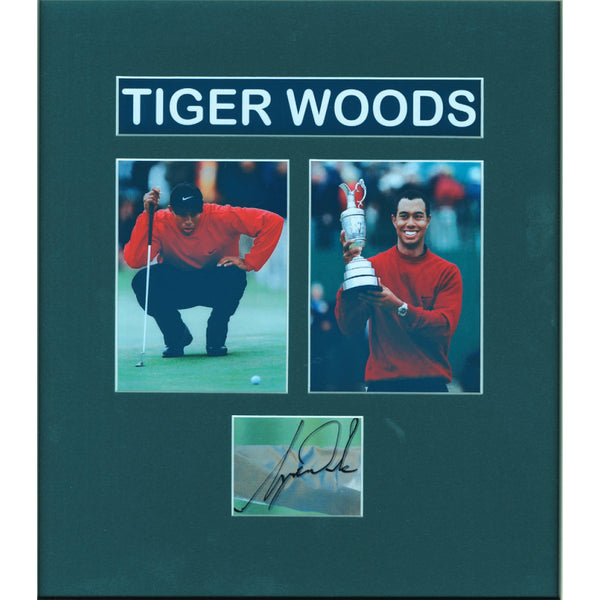 Tiger Woods - Autograph - Signed Colour Photograph -  Framed