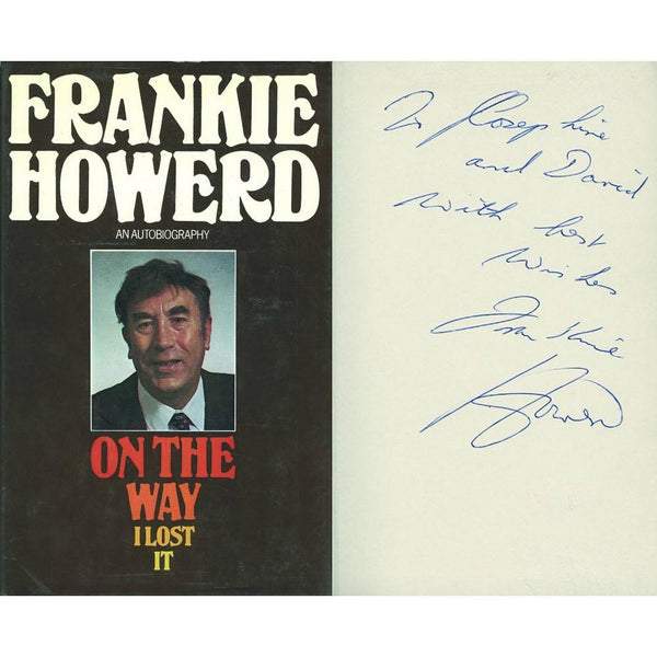 Frankie Howerd Signed Book ' On the Way I Lost I't