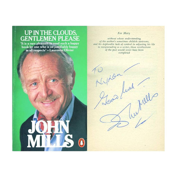 John Mills - Autograph - Signed Book