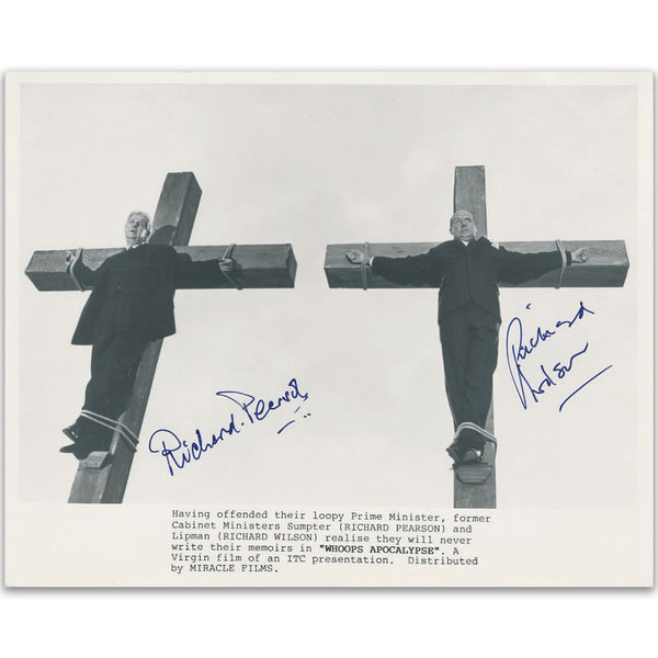 Whoops Apocalypse - Richard Pearson & Richard Wilson Signed Photograph