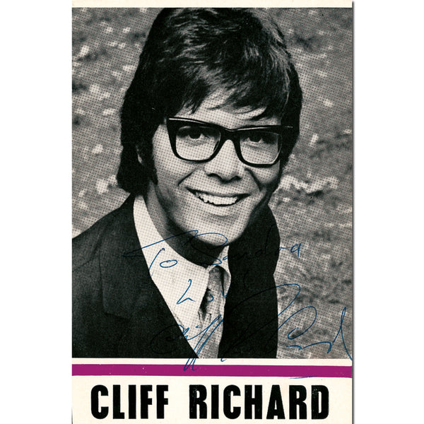 Cliff Richard - Autograph - Signed Black & White Photograph