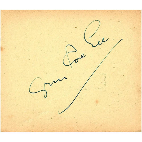 Gypsy Rose Lee - Autograph - Signed Page