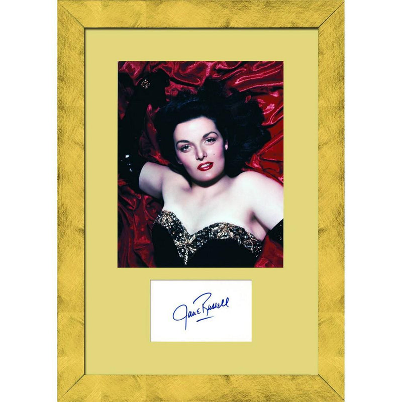 Jane Russell - Autograph - Signed Page and Photograph