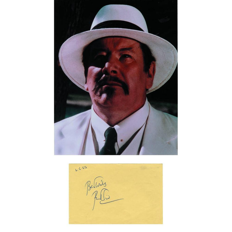 Peter Ustinov - Autograph - Autograph Mounted with Colour Photograph