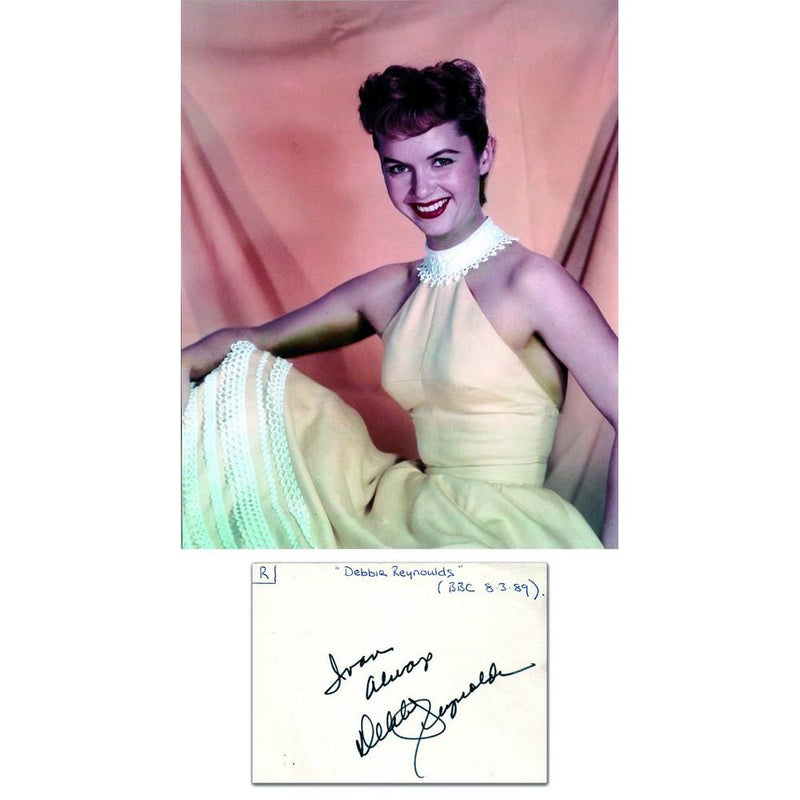 Debbie Reynolds - Autograph - Signature Mounted with Colour Photograph