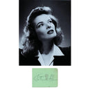 Katharine Hepburn - Autograph - Signature with Black and White Photograph