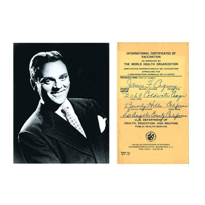 James Cagney - Autograph