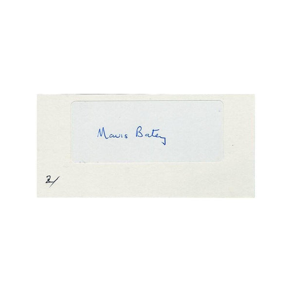 Mavis Batey - Autograph
