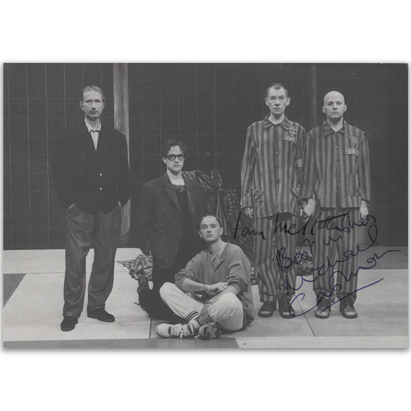 Ian McKellen and Michael Cashman - Autograph - Signed Black and White Photograph