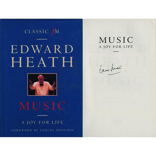 Edward Heath Signed Book