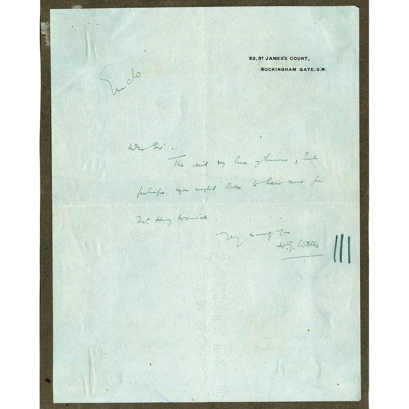 H.G. Wells Signature