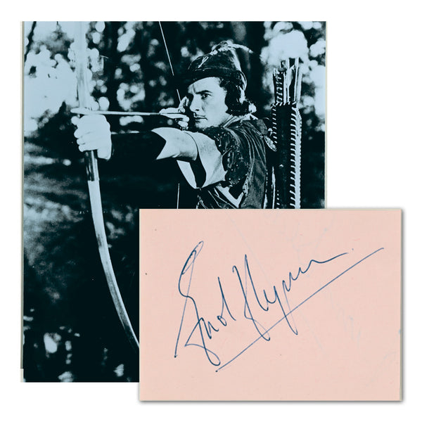 Errol Flynn Autograph (Framed)
