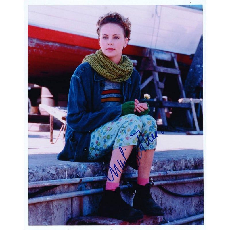 Charlize Theron Signed Colour Photograph