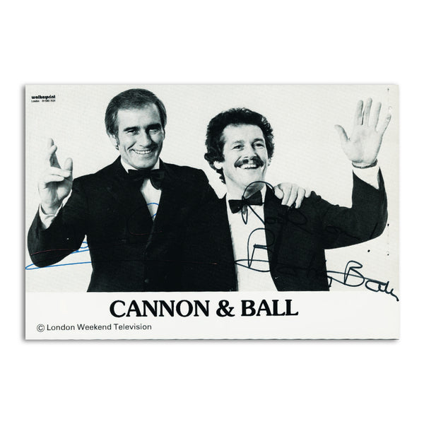 Cannon & Ball - Autograph - Signed Black and White Photograph