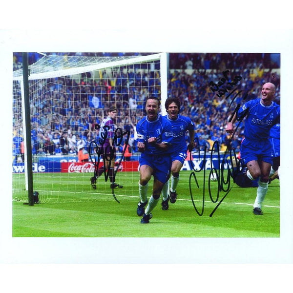 Wise, Zola, LeBeouf - Autograph - Signed Colour Photograph Chelsea FC