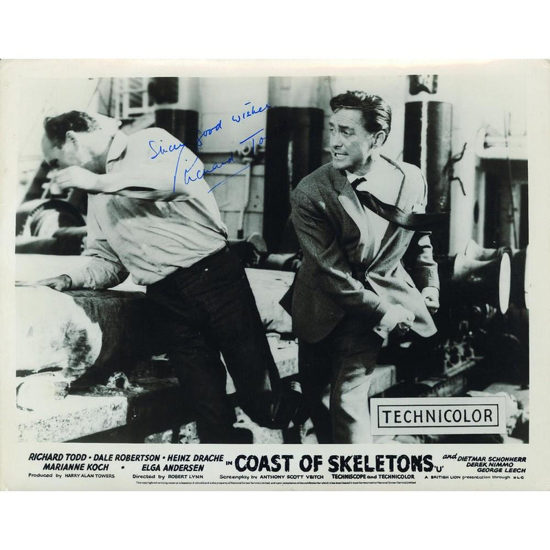 Richard Todd - Autograph - Signed Black and White Photograph