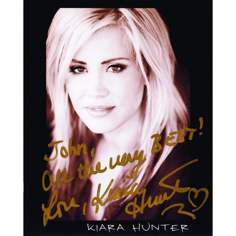 Kiara Hunter - Autograph - Signed Black and White Photograph