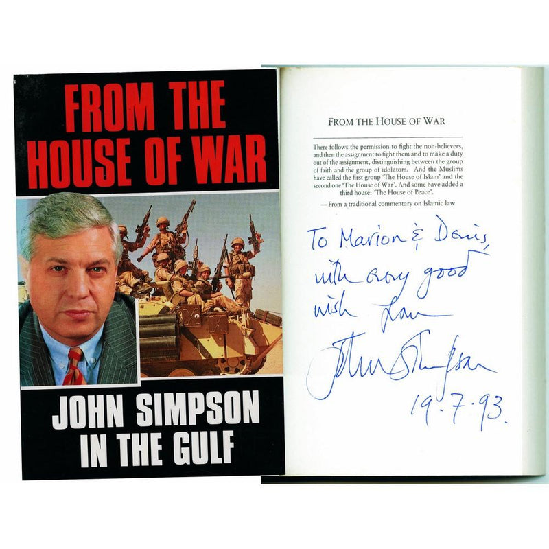 John Simpson Signed Book