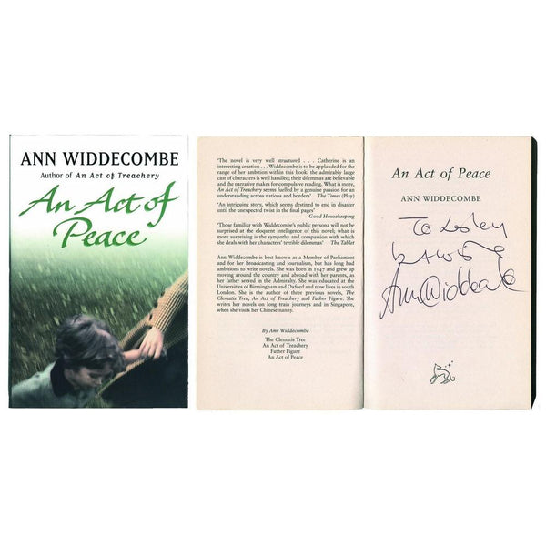 Ann Widdecombe Signed Book