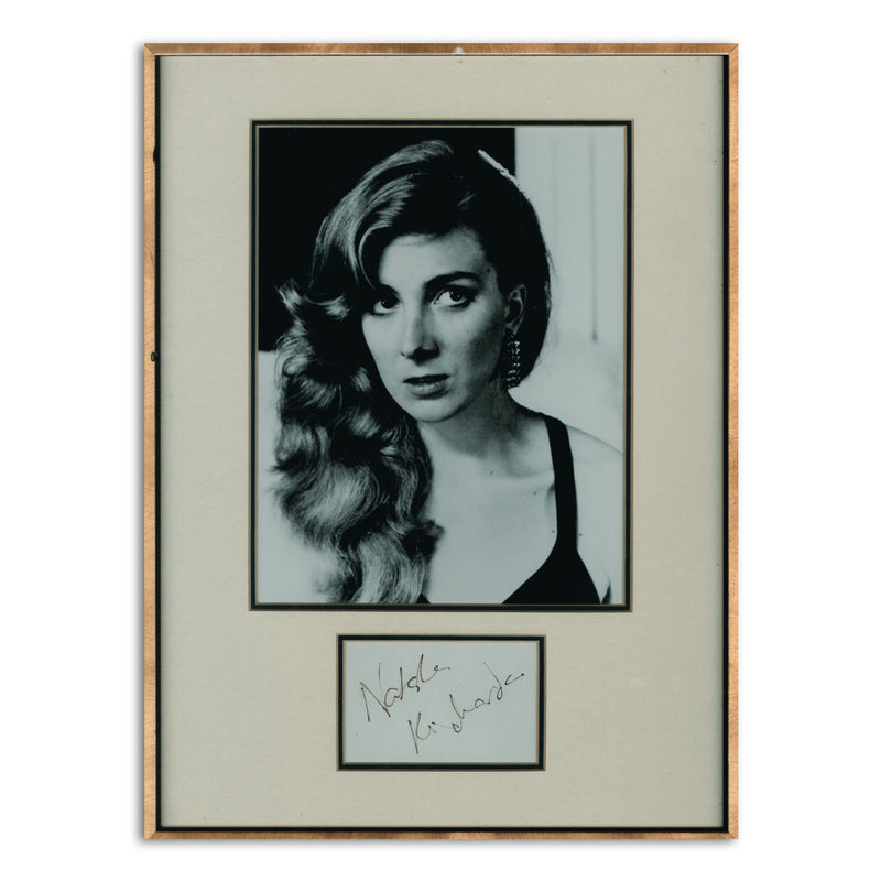 Natasha Richardson  -  Autograph - Signature Mounted with Black & White Photograph