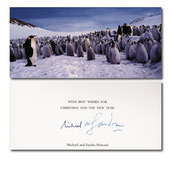 Michael and Sandra Howard Signed Christmas Card