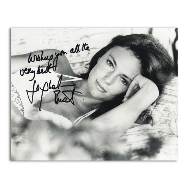 Jacqueline Bissett - Autograph - Signed Black and White Photograph