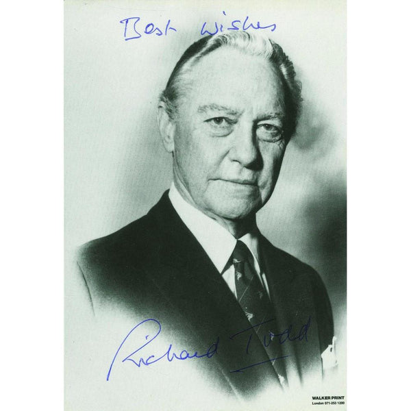 Richard Todd  - Autograph - Signed Black and White Photograph