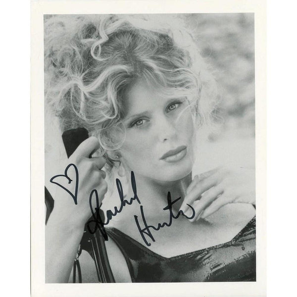 Rachel Hunter - Autograph - Signed Black and White Photograph
