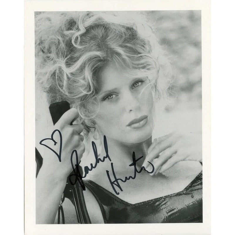 Rachel Hunter - Autograph - Signed Black and White Photograph