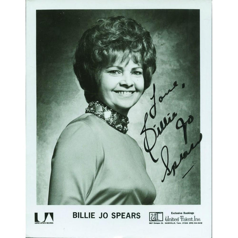 Billie Jo Spears  Signed Black and White Photograph