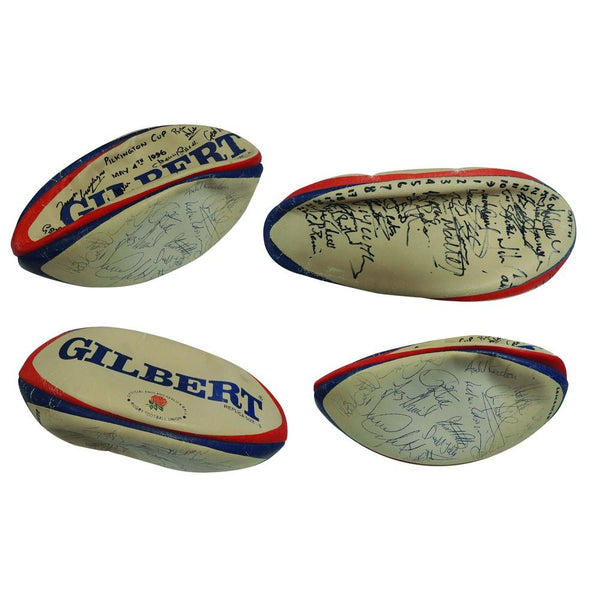 Signed Rugby Ball - 1996 Pilkington Silver Jubilee cup final