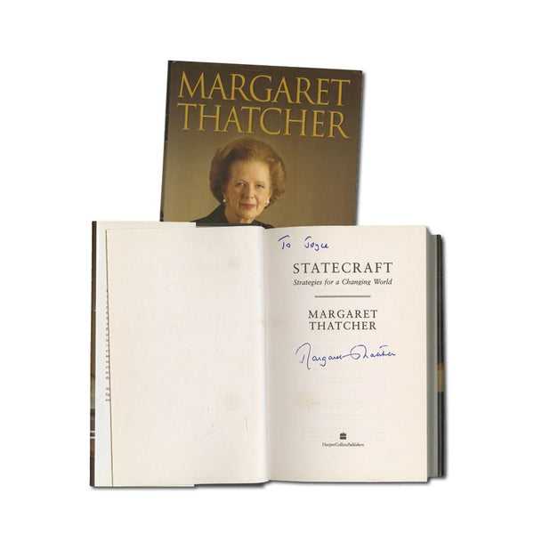 Margaret Thatcher 'Statecraft', signed and written by it's author