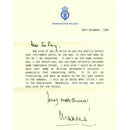 Prince Charles - Signature - Typed Note Dated 1989