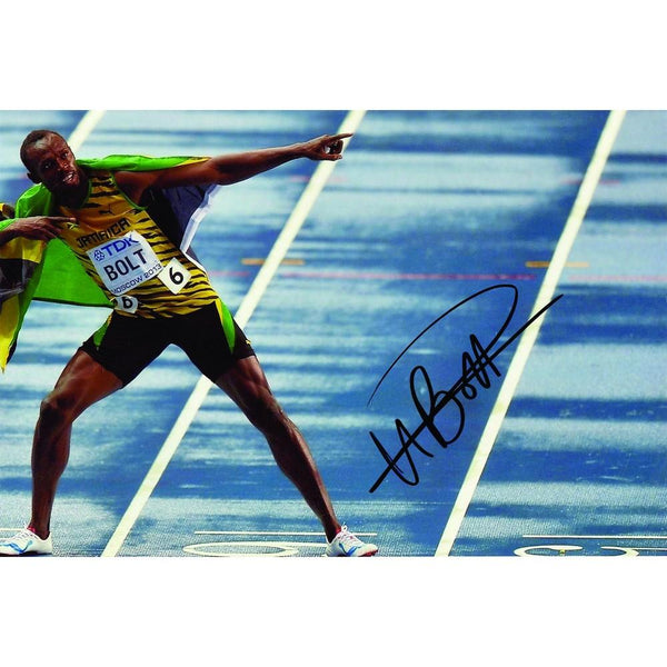 Usain Bolt - Autograph - Signed Colour Photograph