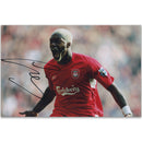 Djibril Cisse- Autograph - Signed Colour Photograph