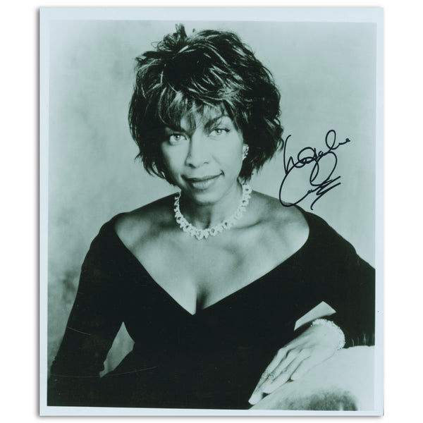 Natalie Cole - Autograph - Signed Black and White Photograph