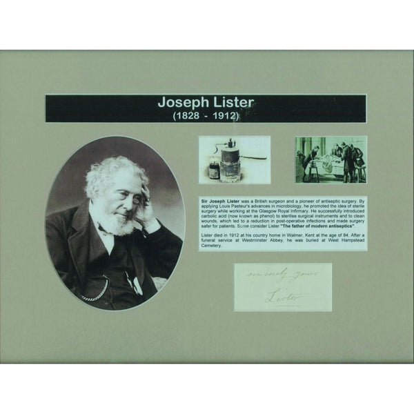 Joseph Lister - Signature