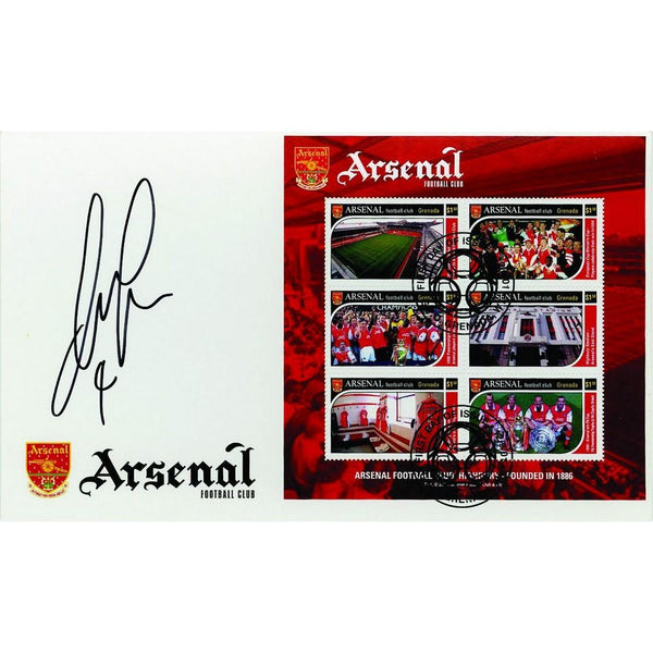 Patrick Vieira Signed Arsenal FC Stamp Sheet -  Grenada