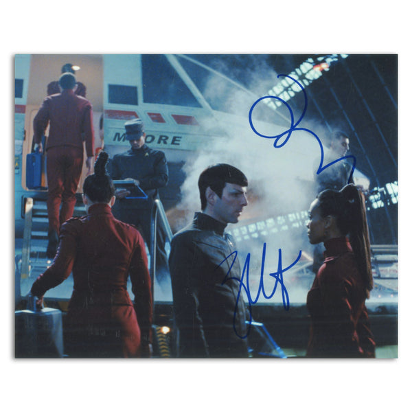 Zachary Quinto & Zoe Saldana (Star Trek) Autograph
